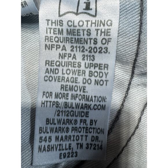 Bulwark FR Jeans Workwear Denim Arc Rating 21 ATPV HRC 2 Heavy Duty SZ 32x32 NWT - Picture 8 of 12